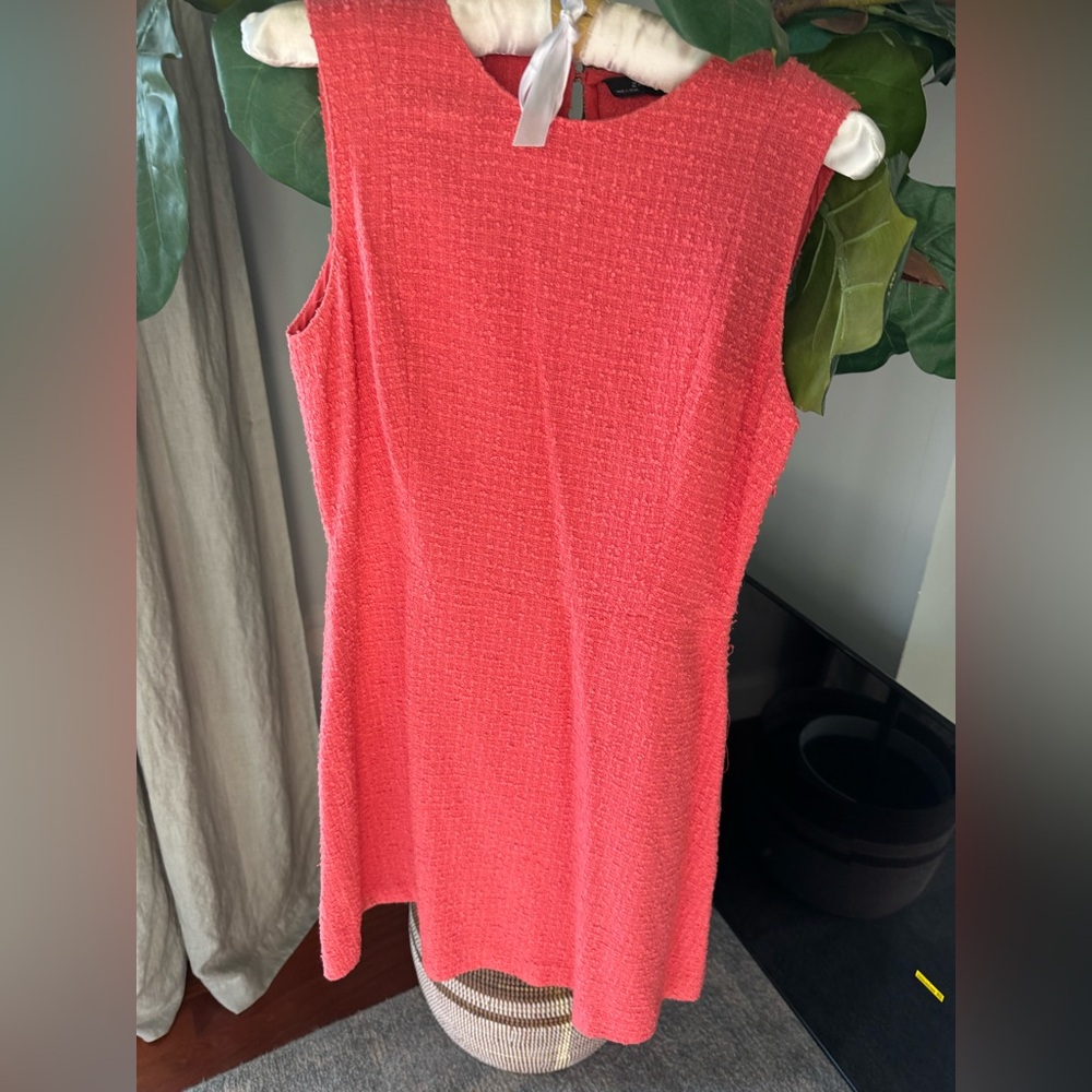 Zara tweed size large pink dress